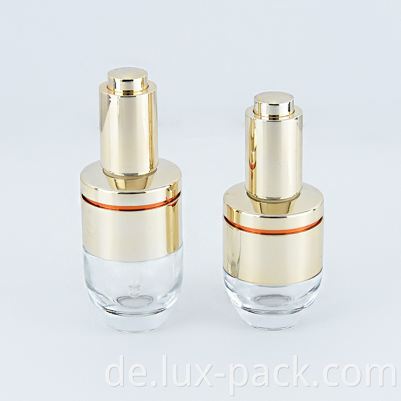 5 ml 30 ml 50 ml Bernsteinrunde Glasskosmetik Essentielle Hautpflegeölflasche mit Tropfen